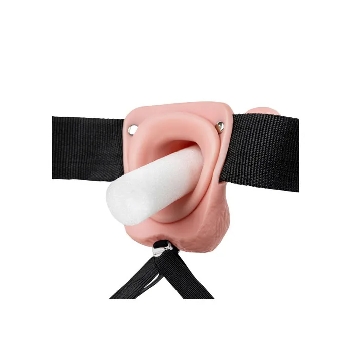 Shots Toys Female Sex Toys | REALROCK Hollow Strapon with Balls - 23 cm Flesh-(rea132fle) Shots Toys Female Sex Toys | REALROCK Hollow Strapon with Balls - 23 cm Flesh-(rea132fle)
