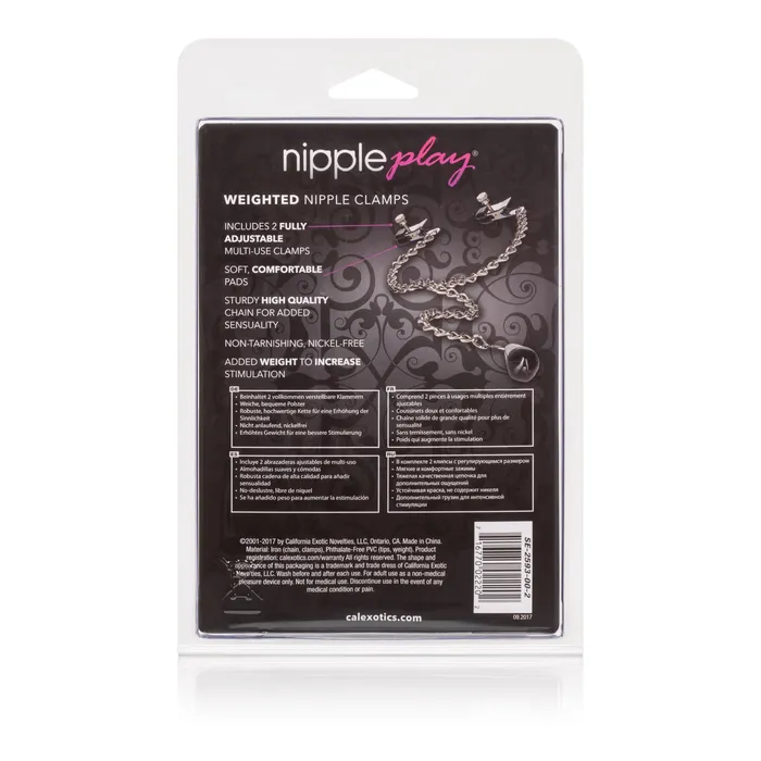 Weighted Nipple Clamps | CalExotics Female Sex Toys Weighted Nipple Clamps | CalExotics Female Sex Toys