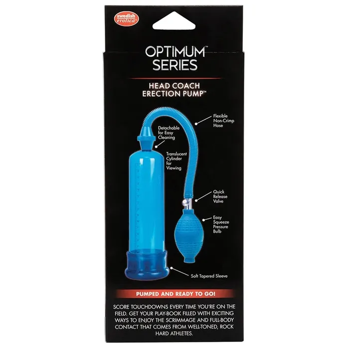 CAL EXOTICS Male Sex Toys Optimum Series Head Coach Erection PumpBlue