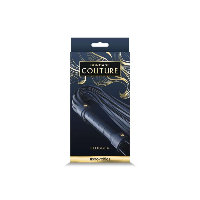 NS Novelties Vibrators Embrace Elegance and Excitement Bondage Couture Flogger Blue
