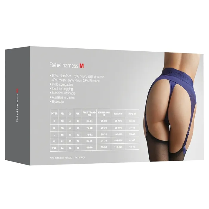 Strap On Me Harness Lingerie RebelNight Blue M LOVELY PLANET Female Sex Toys