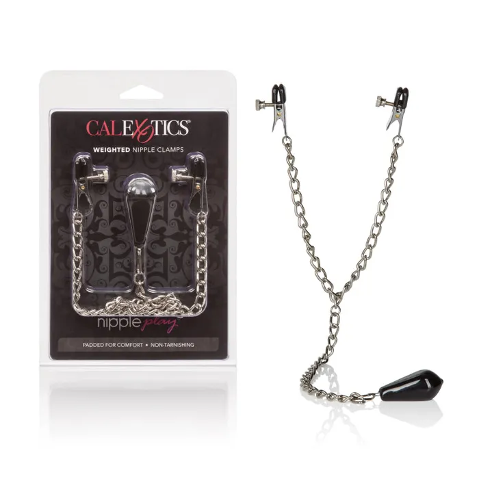 Female Sex Toys CalExotics Weighted Nipple Clamps