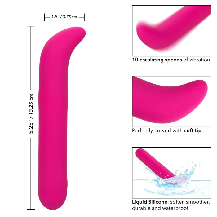 Bliss Liquid Silicone G Vibe Pink CalExotics Vibrators Bliss Liquid Silicone G Vibe Pink CalExotics Vibrators