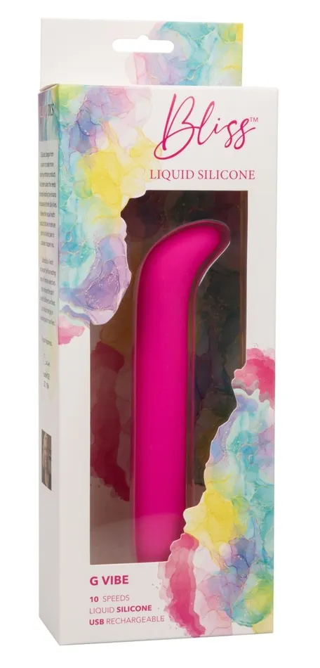 Bliss Liquid Silicone G Vibe Pink CalExotics Vibrators Bliss Liquid Silicone G Vibe Pink CalExotics Vibrators