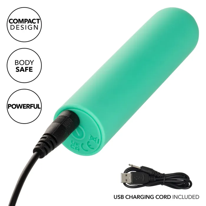 CalExotics Turbo Buzz Rounded Bullet Green Female Sex Toys CalExotics Turbo Buzz Rounded Bullet Green Female Sex Toys