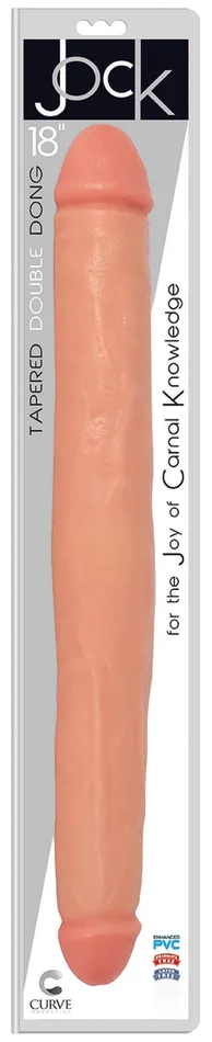 Dildos Curve Toys Jock 18 Inch Tapered Double Dong Dildos Curve Toys Jock 18 Inch Tapered Double Dong
