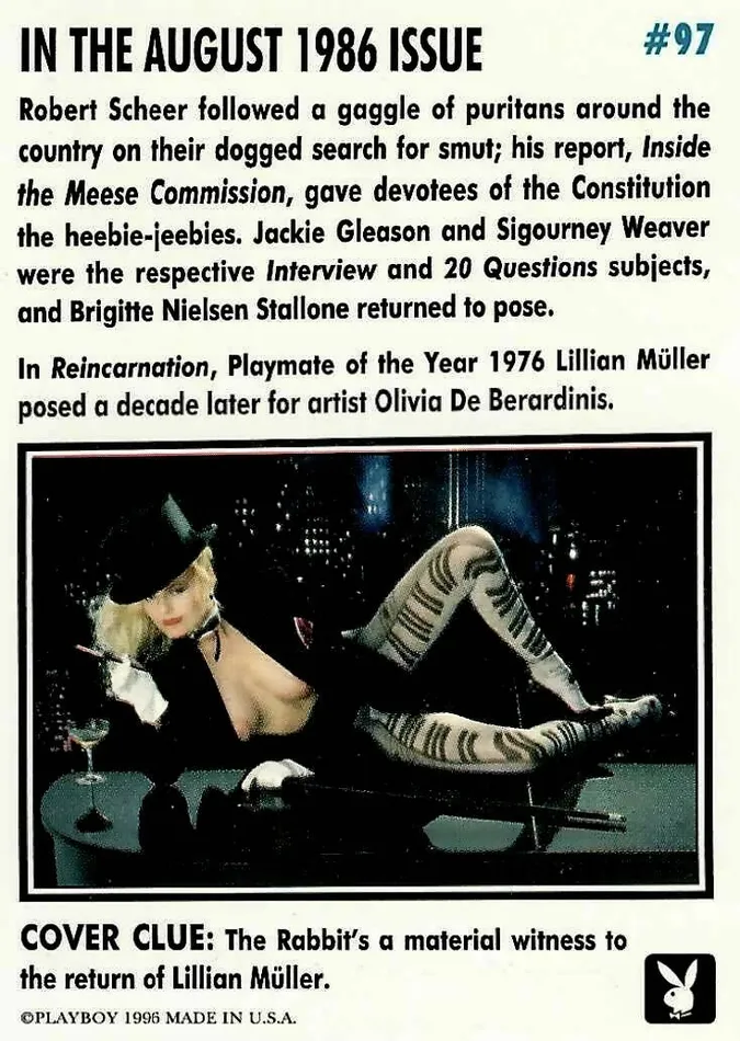 Greenthunderbirds Cards Couples Playboy August Edition 97 Playboy Cover